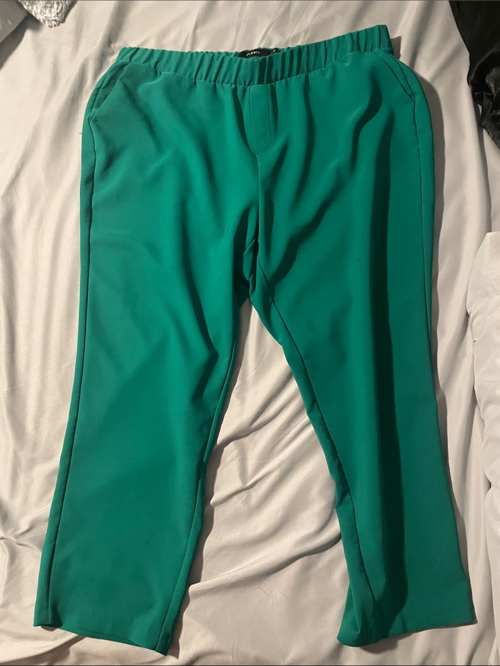 Torrid Teal Dress Pants Elastic Waist Business Casual Green